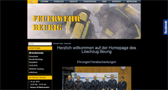 Desktop Screenshot of feuerwehr-beurig.de