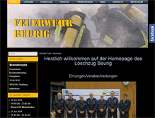 Tablet Screenshot of feuerwehr-beurig.de